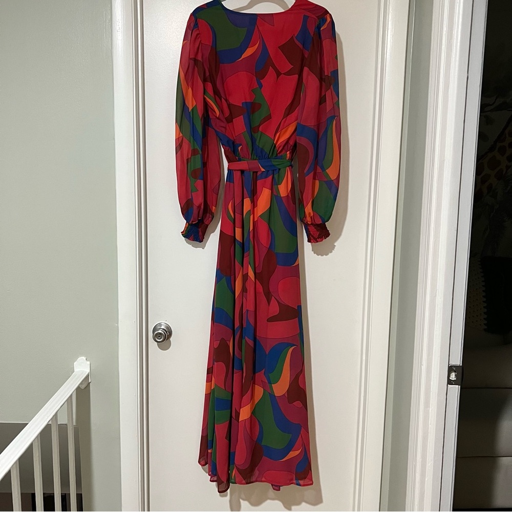 Boutique Brand Printed Long Sleeve Maxi Dress - Picture 9 of 10